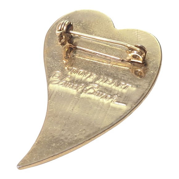 Laurel Burch Dove Heart Brooch and Earrings Set Enamel Colorful - Picture 4 of 4